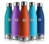Grsta Botella Agua Acero Inoxidable, Botella Termica 750ml, Botella Gimnasio sin BPA, Botella de Agua Deportiva, Cantimplora Termica 0.75l para Niños & Adultos, Oficina, Gym, Escuela