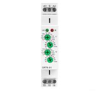 GRT6-S1 Relé de retardo de tiempo de ciclo 0.1s a 100 días, salida 1SPDT 10A, CA/CC 24-240V y AC230V, montaje en riel DIN con indicador LED para sistemas de control de automatización industrial (AC
