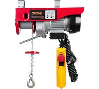 Grúa eléctrica, con capacidad de elevación de 250 kg, cabrestante eléctrico de acero con motor de cobre puro, de 510W y 220V, con control remoto por cable de 4,3 metros, altura de elevación de 12 metr