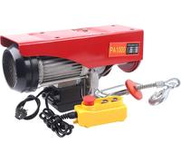 Grúa eléctrica de 1600 W: dispositivo de elevación para garajes y talleres, fabricada en hierro y aluminio
