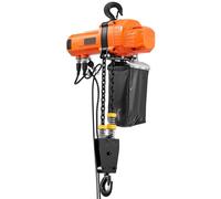 Grúa eléctrica de cadena de 1000 kg, con una altura de elevación de 6 metros, grúa de techo de 230V monofásica con control remoto por cable de 4,5 metros, elevador eléctrico de cadena G100 para fábric