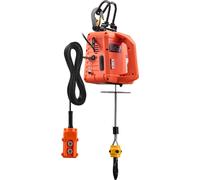 Grúa eléctrica multifunción, con capacidad de 500 kg, potente cabrestante eléctrico portátil de 1500W, altura de elevación de 7,6 metros, velocidad de 5 m/min, con control manual, por cable e inalámbr