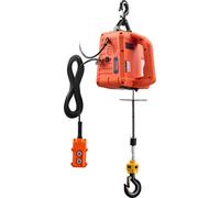 Grúa eléctrica multifunción, con capacidad de 700 kg, potencia de 1500W, portátil, con altura de elevación de 7,6 metros y velocidad de 5 m/min, con control manual, por cable e inalámbrico, ideal para