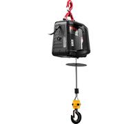 Grúa elevadora eléctrica 2 en 1, con capacidad de 500 kg, grúa portátil de 1500W, altura de elevación de 7,6 metros, velocidad de 5 m/min, con control manual y remoto inalámbrico, ideal para fábricas,