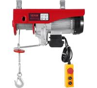 Grúa elevadora eléctrica con capacidad de 1190 kg, equipada con un mando a distancia por cable de 4,3 metros y funcionamiento a 230V