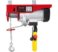 Grúa elevadora eléctrica con capacidad de 795 kg, equipada con un mando a distancia por cable de 4,3 metros y alimentación de 230V