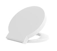Grünblatt Asiento de inodoro 515235 compatible con Duravit Starck 1, descenso automático y extraíble para limpieza, duroplast, color blanco