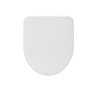 Grünblatt Asiento de inodoro compatible con Geberit Renova nº 1 573025000 con descenso automático y extraíble para limpieza, material termoestable, color blanco