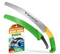 GRÜNTEK Sierra de Poda para Madera y Jardín Orca 330mm - Serrucho de mano con hoja de acero profesional