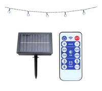 GRUNDIG Guirnalda solar de 9,35 m, 50 luces LED, con mando a distancia