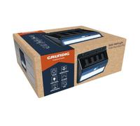 Grundig Lámpara de pared - Lámpara solar para exterior - Lámpara de pared sin conexión de alimentación - Lámpara LED exterior de pared con detector de movimiento 120° 5 m de alcance - IP44
