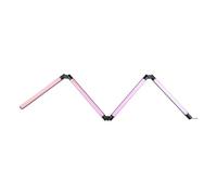 Grundig Lámpara de pie LED - Lámpara de pie LED RGB con 24 modos con sensor de música - Lámpara de pie multicolor con mando a distancia - Lámpara de pie LED plegable - 137 cm - Negro