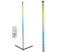 Grundig Lámpara de Pie LED, Lámpara LED Colores de 140 cm, Luz de Pie Salón LED, LED RGB Tower, Lámpara Pie Sala de pie regulable RGBW y luz blanca, Incluye control remoto y sensor de música