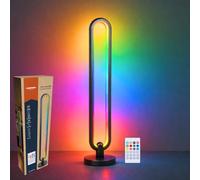 Grundig Lámpara de Pie RGB 104,5 cm - Lámpara LED de Pie con Control Remoto y Modo Música - Iluminación Ambiental con Temporizador hasta 4 horas - Lámpara Gaming RGB y Luz Blanca