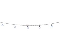 GRUNDIG Solar Power Light String - Cadena de luces (9 m, 50 luces, con panel solar, luz blanca cálida, 8 modos), color negro
