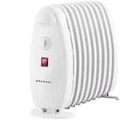 Grunkel - Radiador Eléctrico de Aceite, Bajo Consumo, Niveles de Calor Regulables con termostato. 9 Elementos eficientes, ahorro energético. Protección contra sobrecalentamiento (9 elementos 1000W)