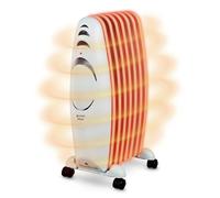 Grunkel - Radiador eléctrico de Aceite bajo consumo RAC-7EFIHEAT - 3 niveles de calor, 7 Elementos Calefactores y 1500W de potencia. portátil con ruedas y fácil de utilizar con termostato regulable