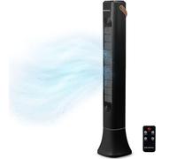 Grunkel Ventilador de Torre TF-DSGNG – 50W, 3 velocidades, 3 modos, mando a distancia, negro