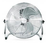 Grunkel Ventilador de Suelo Metálico de 100 W con 3 Velocidades, 3 Aspas de Aluminio y Ángulo Ajustable - 18 Pulgadas
