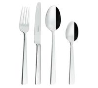 Grunwerg Westminster Juego de Cubiertos de Espejo de 16 Piezas en Caja, Acero Inoxidable 18/10, 4 x Cuchillos de Mesa, Tenedores de Mesa, Cucharas de Postre, Cucharillas de Té