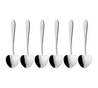 Grunwerg Windsor Carded, Juego de Cucharillas en Forma de Corazón, 18/0 Acero Inoxidable