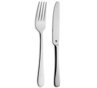 Grunwerg Windsor Carded, Juego de Cuchillo y Tenedor de Mesa de 2 Piezas, Acero Inoxidable 18/0