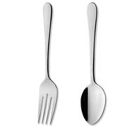 Grunwerg Windsor Carded, Juego de Tenedor y Cuchara de 2 Piezas, 18/0 Acero Inoxidable