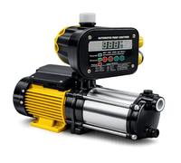 Grupo de Presión de Agua 1.1 kW - 1.5 CV Automático con Controlador - Bomba de Agua Presurizadora Doméstica para Casa, Jardín y Riego, Sistema Automático de Presión · Fluvia