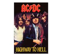 Grupo Erik AC DC Highway To Hell Poster 61x91,5cm a todo color | Lámina decorativa mural para pared, ideal decoración de habitación juvenil | Merchandising musical con licencia oficial
