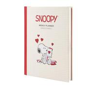 Grupo Erik Agenda sin fecha Snoopy - Agenda escolar 2026 2027 Semana Vista A5 Perpetua para Universidad u Oposiciones │ Tapa dura y Pegatinas │Snoopy Regalos