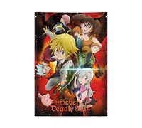 Grupo Erik Banderola Decorativa The Seven Deadly Sins - Póster de Tela Enrollable - Cuadro de Anime para Decoración de Pared