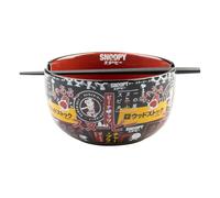 Grupo Erik Bol Ramen Japones Snoopy - Cuenco Ramen Japones 900 ml | Incluye Palillos Japoneses, Apto para Microondas y Lavavajillas, Bowl Cocina Comida Japonesa (16x9 cm), Producto Snoopy