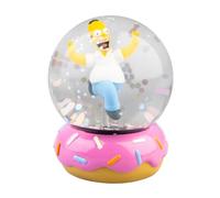 Grupo Erik Bola de Nieve Los Simpson - Bola de Cristal con Nieve | Figura de Homer Simpson y Rosquilla, Regalos y Decoración Navidad, 8 x 10 x 8 cm
