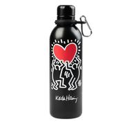 Erik Botella térmica Keith Haring – Acero inoxidable 500 ml, Doble pared, Tapón hermético, Negra