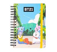 Erik Libreta A5 BT21 – Punteado, tapa dura con anillas, 180 págs