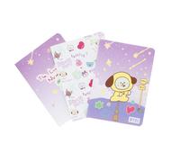 Erik Libretas A6 BT21 The Journey Chimmy – Pack 3 (Punteado, Blancas, Líneas) Tapas blandas
