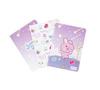 Erik Libretas A6 BT21 The Journey Cooky – Pack 3 (Punteado, Hojas blancas, Líneas, 64 págs)