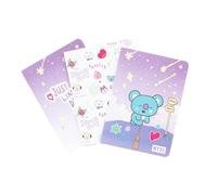 Erik Libretas A6 BT21 The Journey Koya - Pack: punteado, hojas blancas, líneas - 64 págs