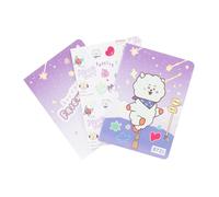 Erik Libretas A6 BT21 The Journey RJ – Pack 3, tapas blandas, 64 págs (punteado, blanco, líneas)