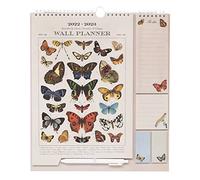 Grupo Erik Calendario 2023 pared Mariposas by Charles Dessalines con notas adhesivas y bolígrafo-Calendario mensual planificador-Calendario familiar-Calendario pared 2023-Planificador mensual