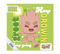 Grupo Erik Calendario 2026 pared Marvel Groot - Almanaque pared 2026 : Planificador mensual Con espacio para Anotar, Ilustraciones y Fácil de colgar (30x30cm)