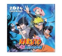 Grupo Erik Calendario 2026 pared Naruto - Almanaque pared 2026 Anime : Planificador mensual Con espacio para Anotar, Ilustraciones y Fácil de colgar (30x30cm)