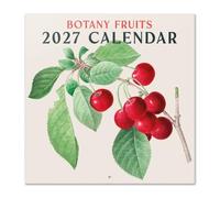 Grupo Erik Calendario 2027 Pared Botánica Frutas - Almanaque 2027 30x30cm | Planificador Mensual, 12 Ilustraciones, Póster Incluido, Sobre Protector, En 6 Idiomas