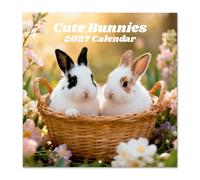Grupo erik calendario 2027 pared conejitos - almanaque 2027 30x30cm