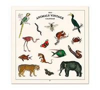 Grupo Erik Calendario Animales Vintage 2022 - Calendario 2022 pared - Calendario pared animales | Calendario mensual - Producto con licencia oficial