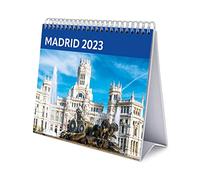 Grupo Erik, Calendario escritorio Deluxe Madrid 2023, Calendario 2023 sobremesa con certificado FSC, Calendario Madrid 2023 Calendario mesa 2023, Calendario anual, CS23029, Calendario escritorio