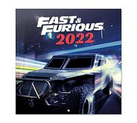 Grupo Erik Calendario Fast and Forious 2022 - Calendario 2022 pared - Calendario pared│ Calendario 2022 - Calendario mensual - Producto con licencia oficial