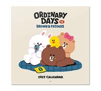 Grupo Erik Calendario Line Friends 2022 incluye póster de regalo - Calendario 2022 pared│ Calendario anual 2022 pared - Calendario mensual - Producto con licencia oficial