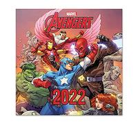Grupo Erik Calendario Los Vengadores 2022 incluye póster de regalo - Calendario Marvel - Calendario 2022 pared │ Calendario anual 2022 pared - Calendario mensual - Producto con licencia oficial