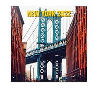 Grupo Erik Calendario Nueva York 2022 - Calendario 2022 pared - Calendario pared│ Calendario 2022 - Calendario mensual - Producto con licencia oficial